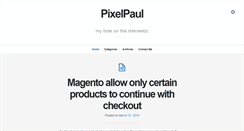 Desktop Screenshot of pixelpaul.net