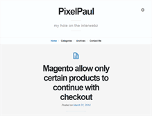 Tablet Screenshot of pixelpaul.net